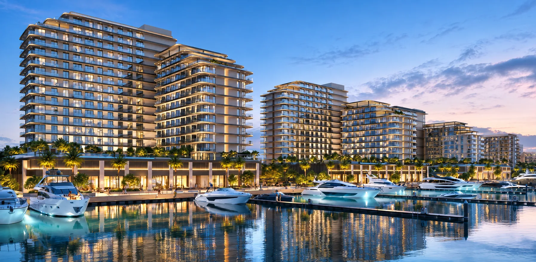 Lunaya lagoon landscape and residences